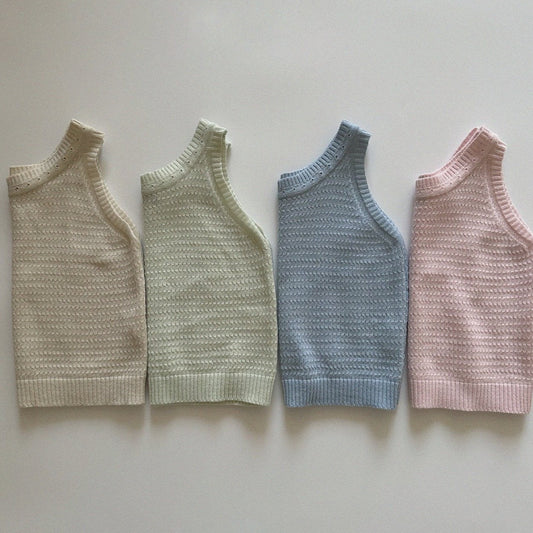 Pastel Knit Top [pink S]