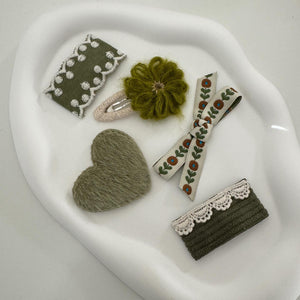 Olive Green Hairpin Set