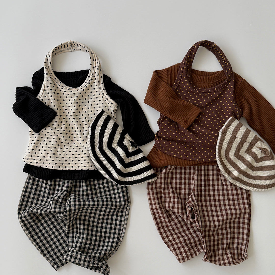 [PRE-ORDER] Chocolate chip halter neck top