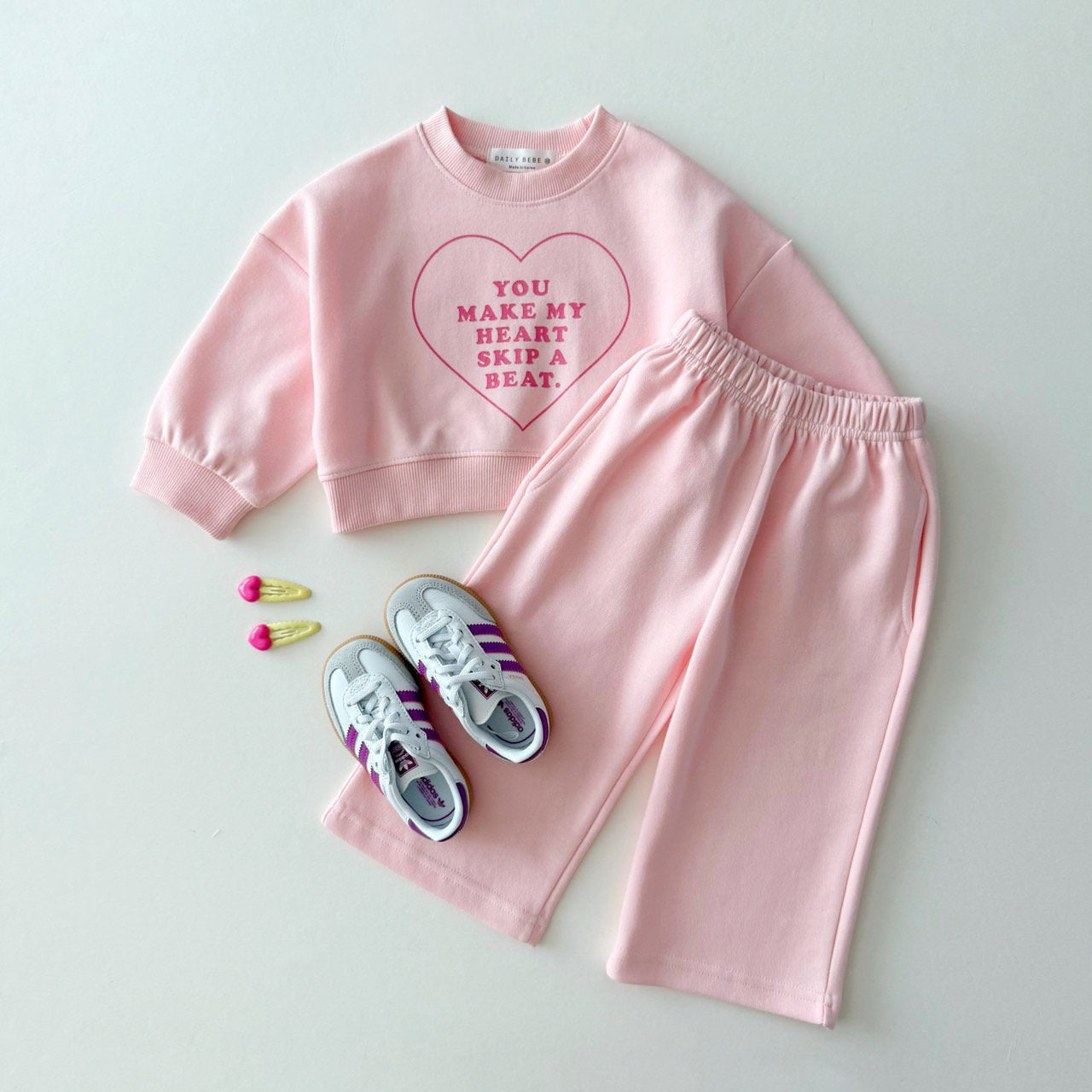[PRE-ORDER] Heart wide pants set