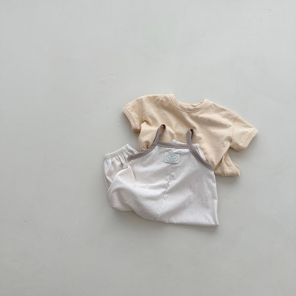 [PRE-ORDER] Cream baby overalls