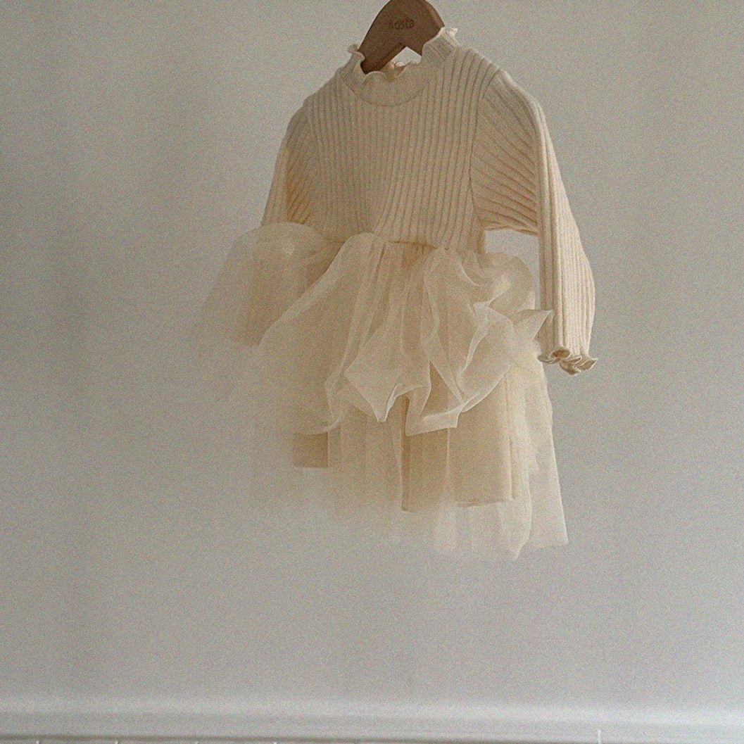 Camellia dress [Pink & Ivory]