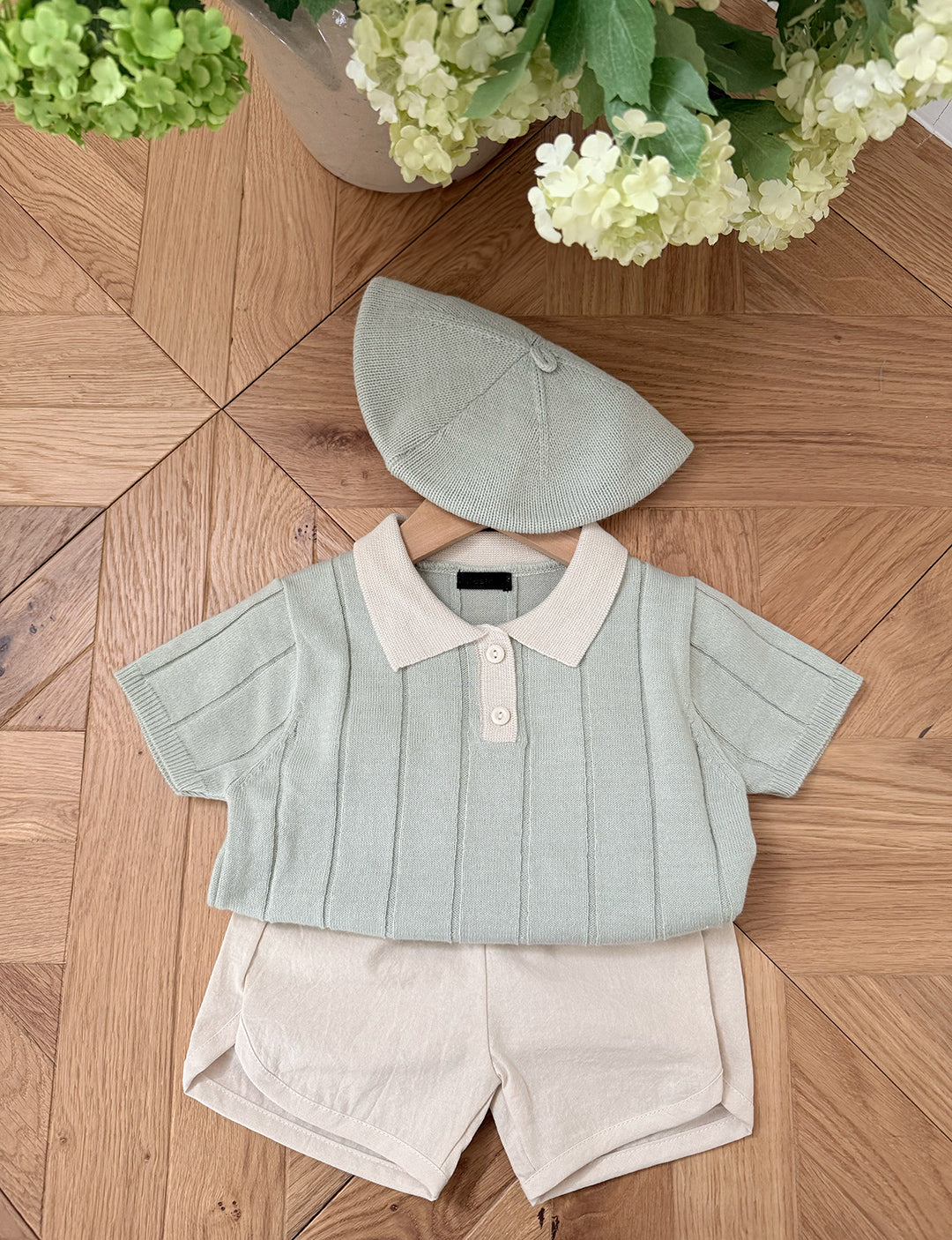 [PRE-ORDER] Knit collared tee