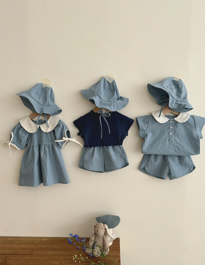 Summer Bucket Hat [blue flower]