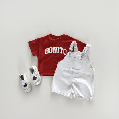 Bonito puff T-shirt [ivory, black]