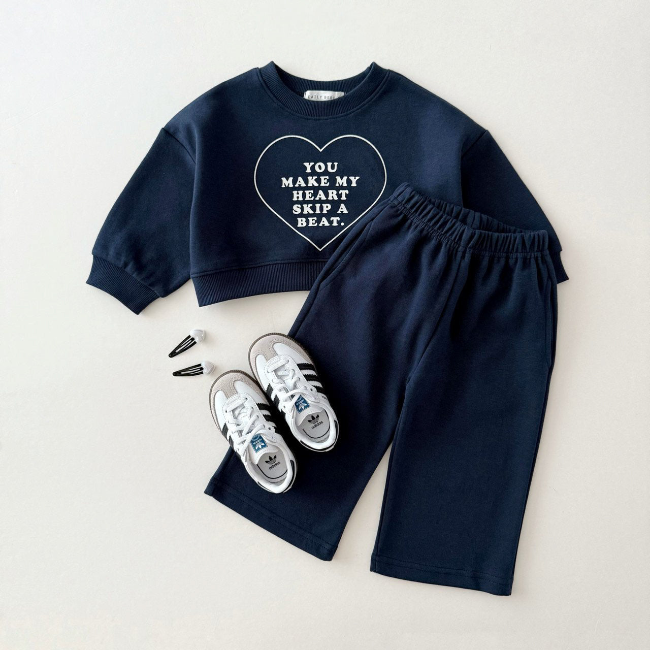 [PRE-ORDER] Heart wide pants set