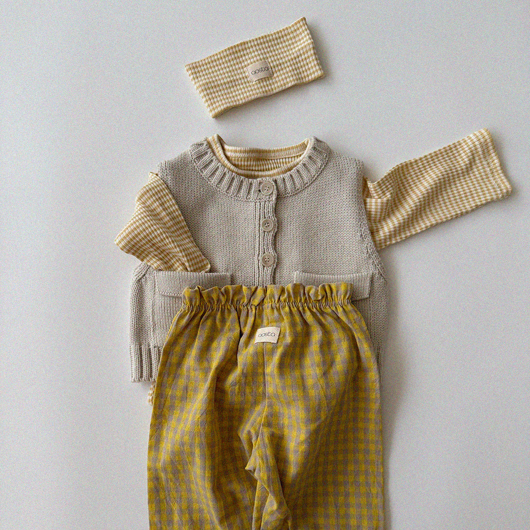 [PRE-ORDER] Caramel check pants