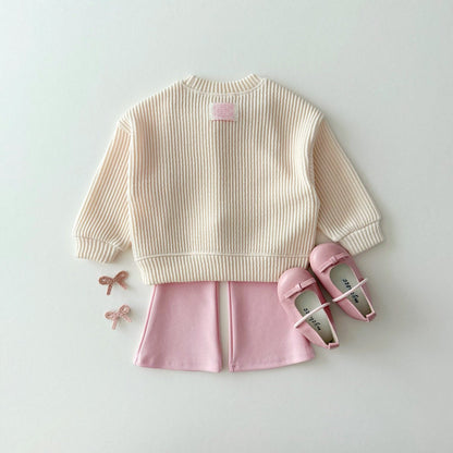 [PRE-ORDER] Ribbed knit sweatshirt