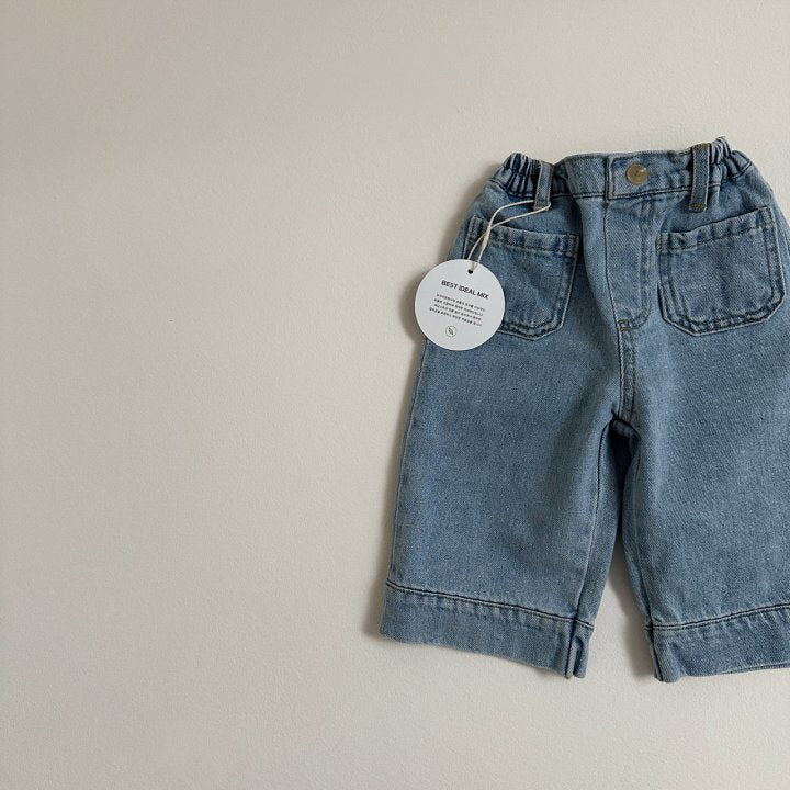 [PRE-ORDER] Pocket capri denim pants