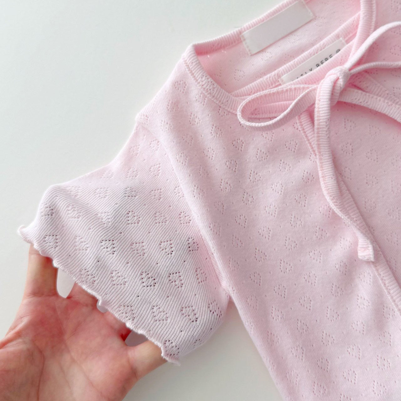 Eyelet Cardigan Cami Set