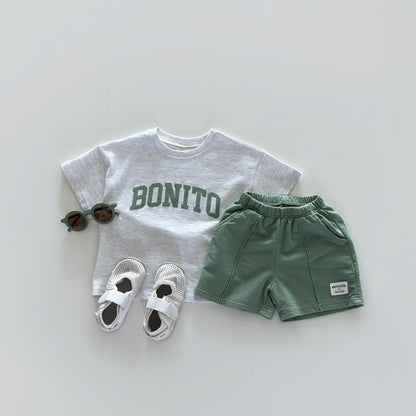 Bonito puff T-shirt [ivory, black]