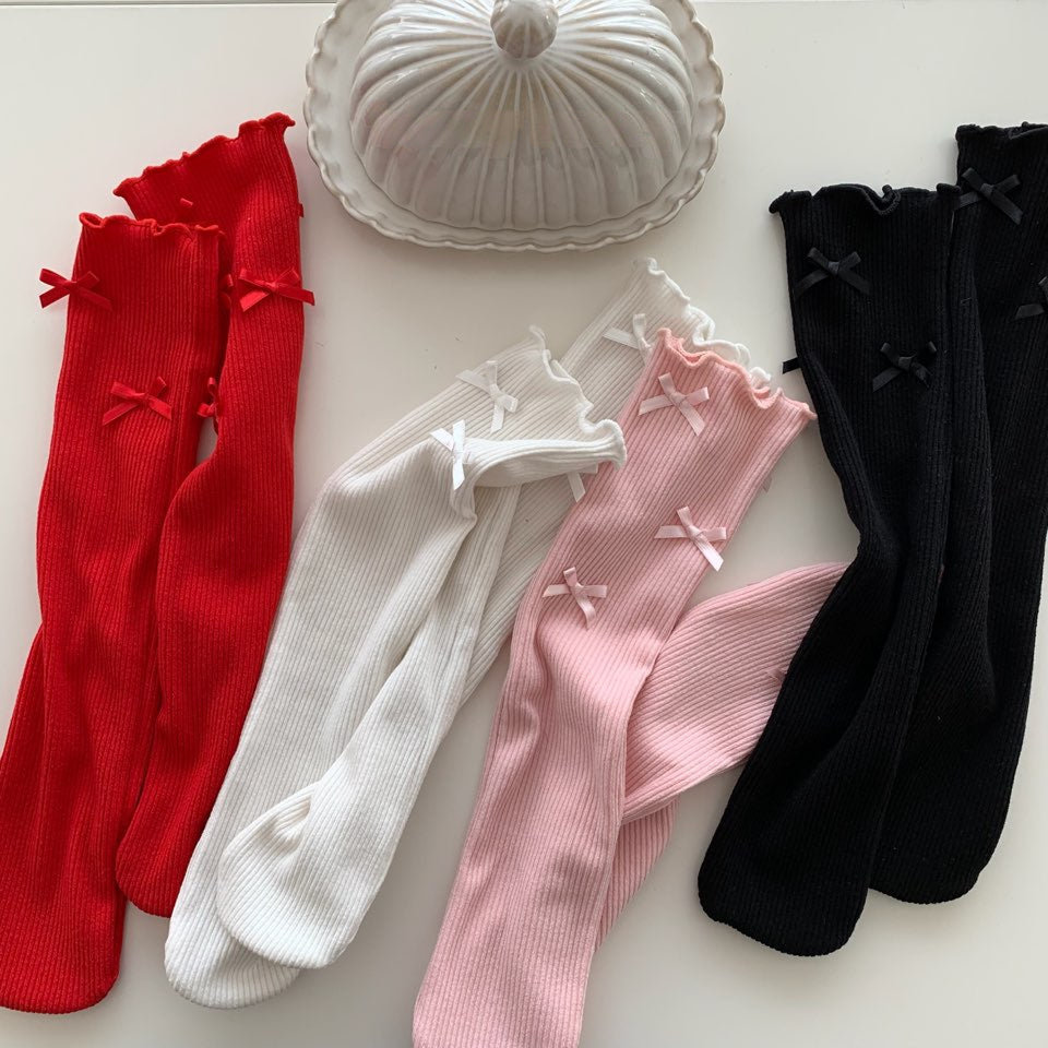 [PRE-ORDER] Ribbon knee socks
