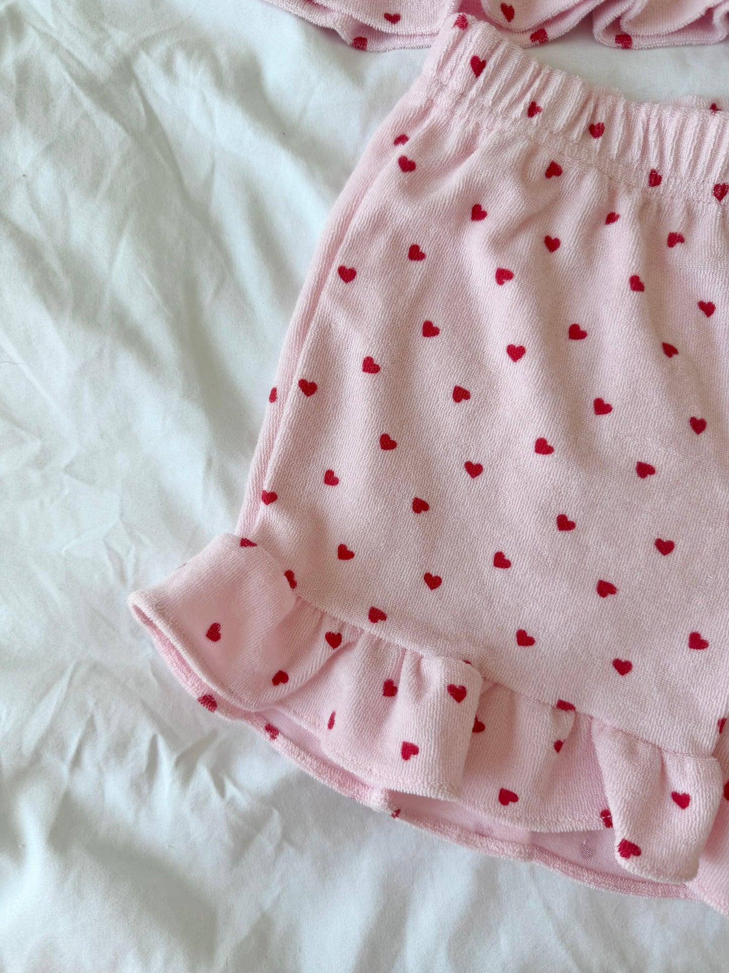 Heart Dot Terry Cami Set