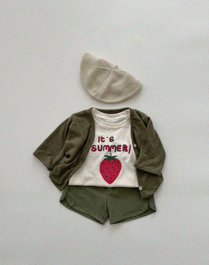 Linen cardigan [beige L]