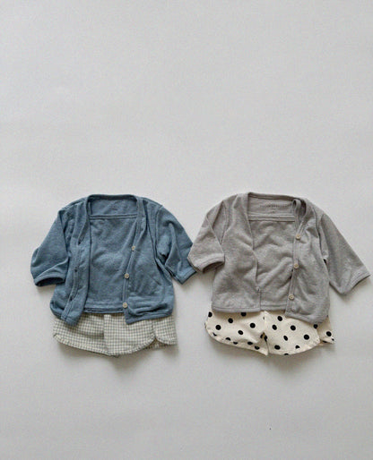 Linen cardigan [beige L]