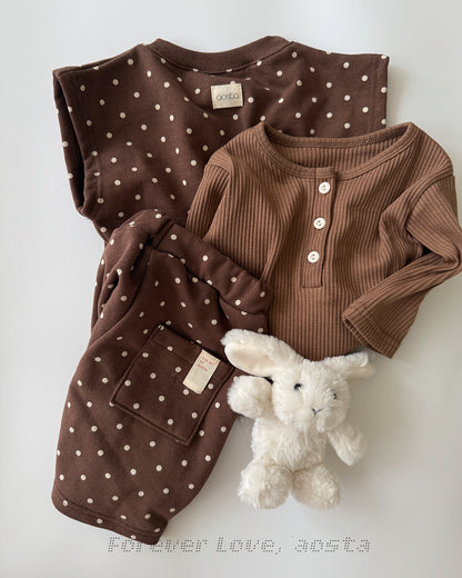 [PRE-ORDER] Polka dot chunky pants