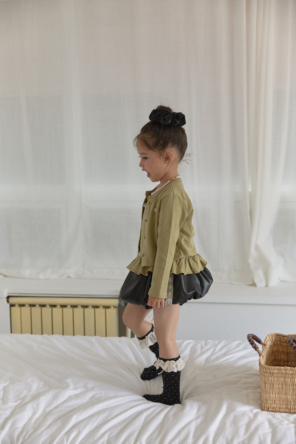 [PRE-ORDER] Leather Balloon Skirt