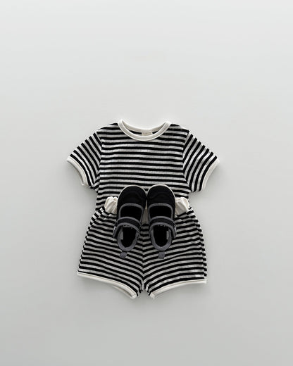 [PRE-ORDER] Bebe Eyelet Striped Set