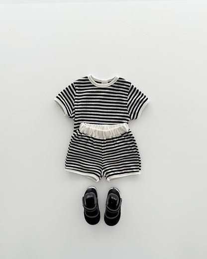 [PRE-ORDER] Bebe Eyelet Striped Set