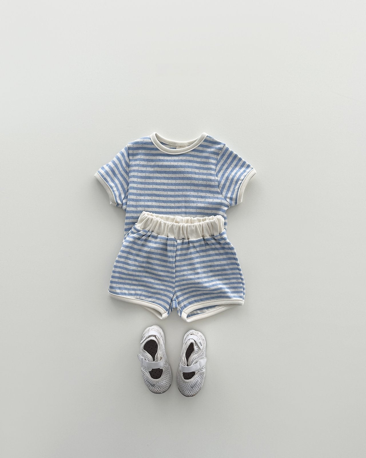 [PRE-ORDER] Bebe Eyelet Striped Set