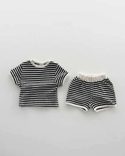 [PRE-ORDER] Bebe Eyelet Striped Set