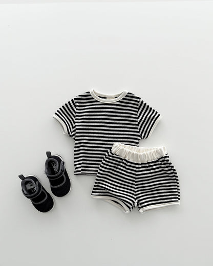 [PRE-ORDER] Bebe Eyelet Striped Set