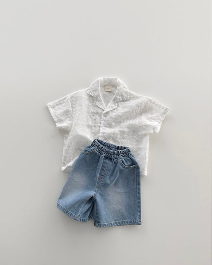[PRE-ORDER] Bermuda brush denim pants