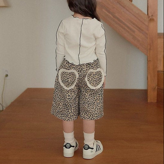 [PRE-ORDER] Leopard Heart Bermuda Shorts
