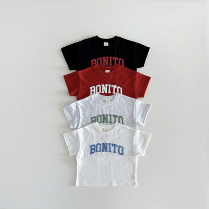 Bonito puff T-shirt [ivory, black]