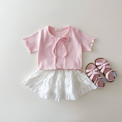 Eyelet Cardigan Cami Set