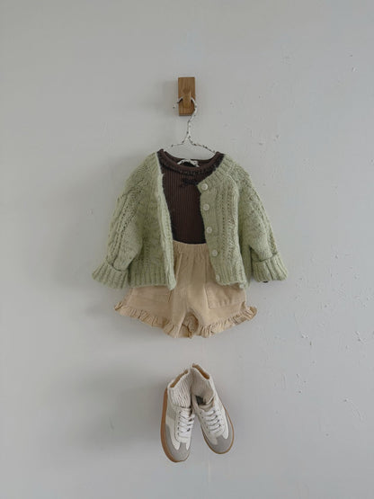 [PRE-ORDER] Frilled Corduroy Shorts
