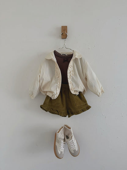 [PRE-ORDER] Frilled Corduroy Shorts