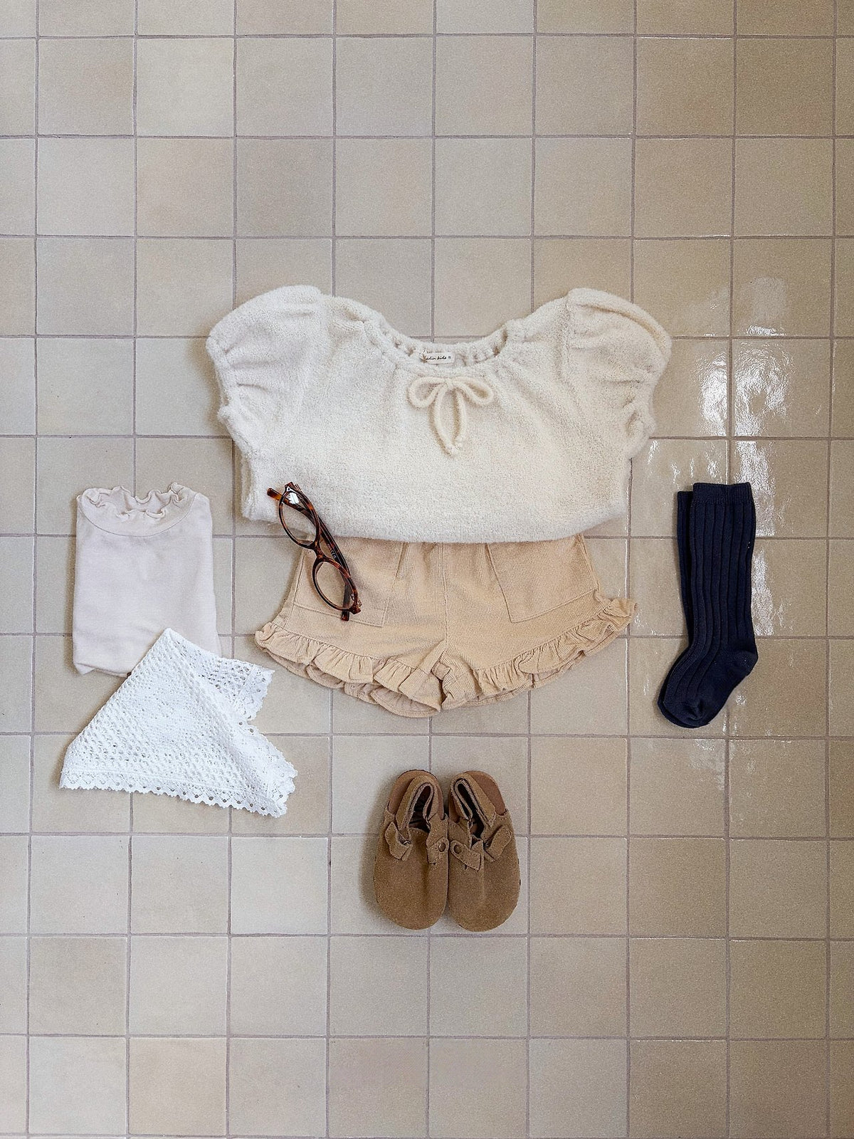 [PRE-ORDER] Frilled Corduroy Shorts