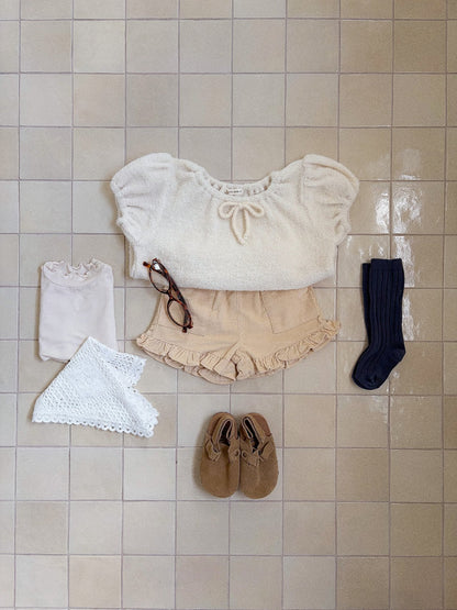 [PRE-ORDER] Frilled Corduroy Shorts