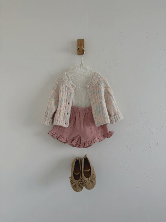 [PRE-ORDER] Frilled Corduroy Shorts