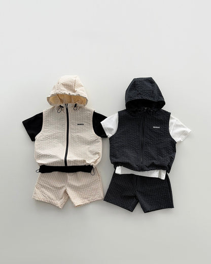 [PRE-ORDER] High vest zip-up set