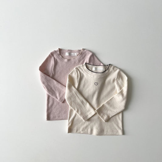 Heart eyelet tee