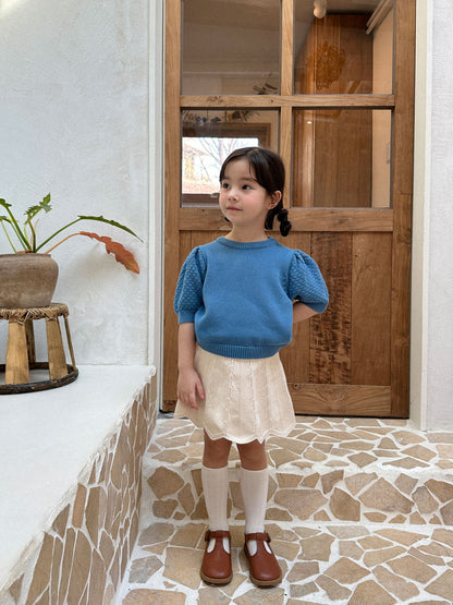 Wave knit skirt [s]