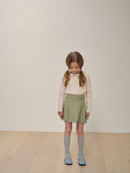 Wave knit skirt [s]