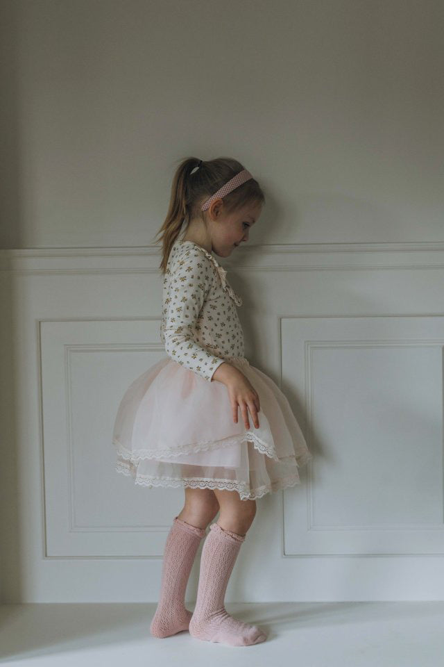 Jupe mini tulle rose
