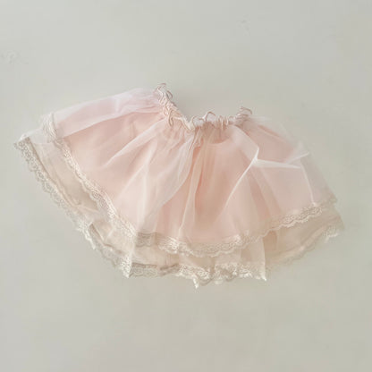 Jupe mini tulle rose