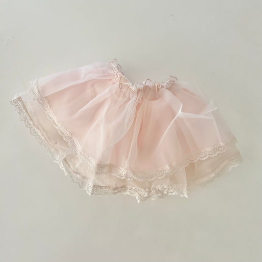 Jupe mini tulle rose