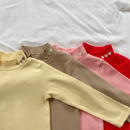 [PRE-ORDER] Heart half turtle neck tee