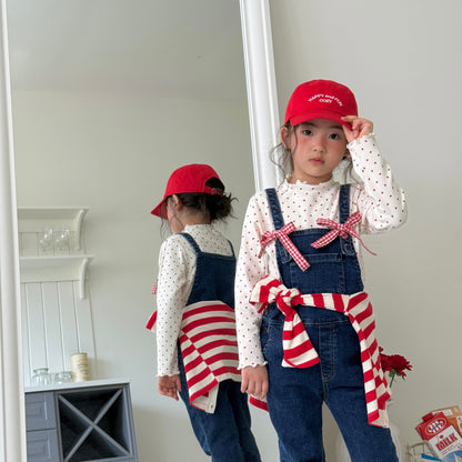 Wavy half turtle neck tee [Heart M]