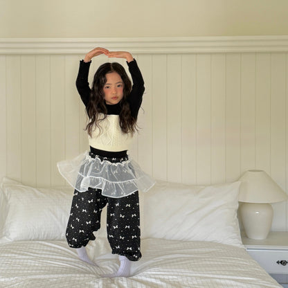 Wavy half turtle neck tee [Heart M]