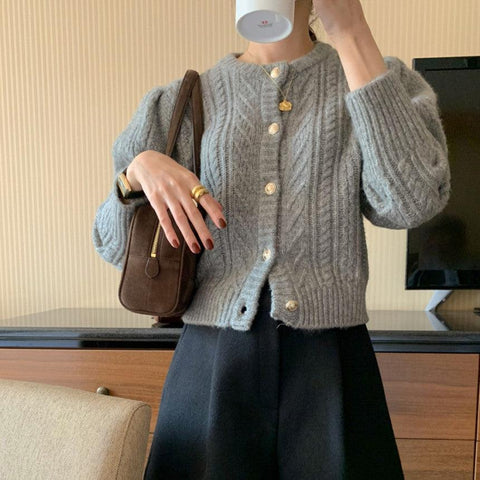 Golden Cardigan [Gray]