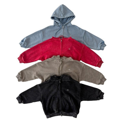 [PRE-ORDER] Washed zip-up jacket