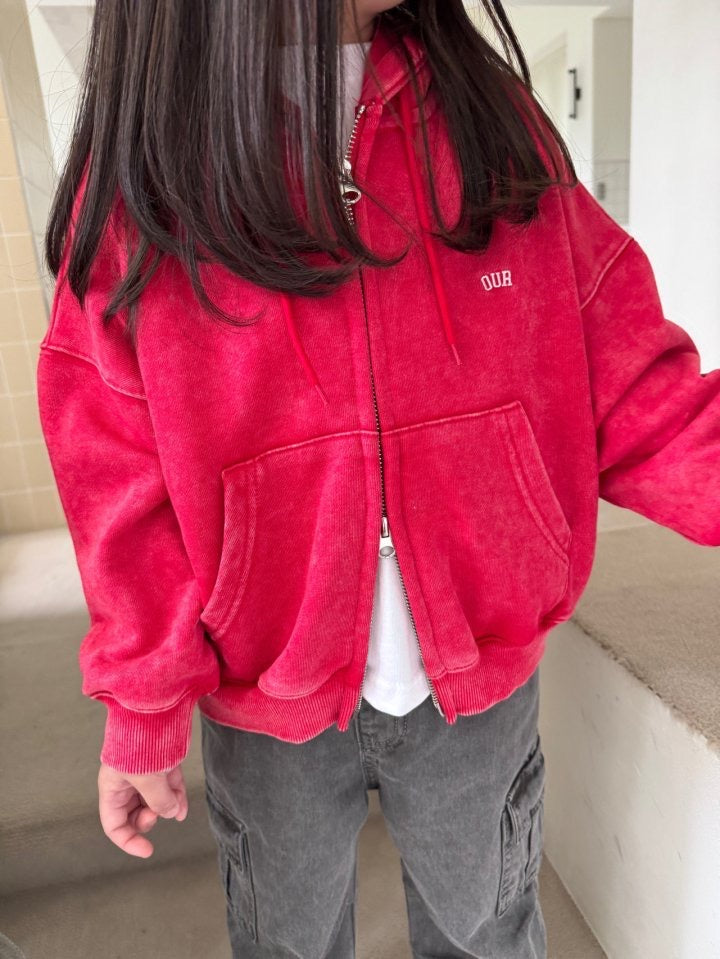 [PRE-ORDER] Washed zip-up jacket