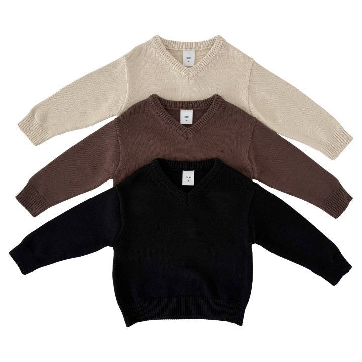 [PRE-ORDER] V-neck knit top