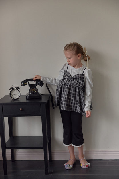 [PRE-ORDER] Checkered Bustier Long Sleeve Tee